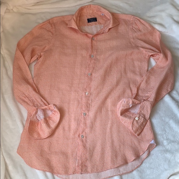 Finamore Napoli Other - Finamore Napoli Size 15 1/2 Italian Button Shirt